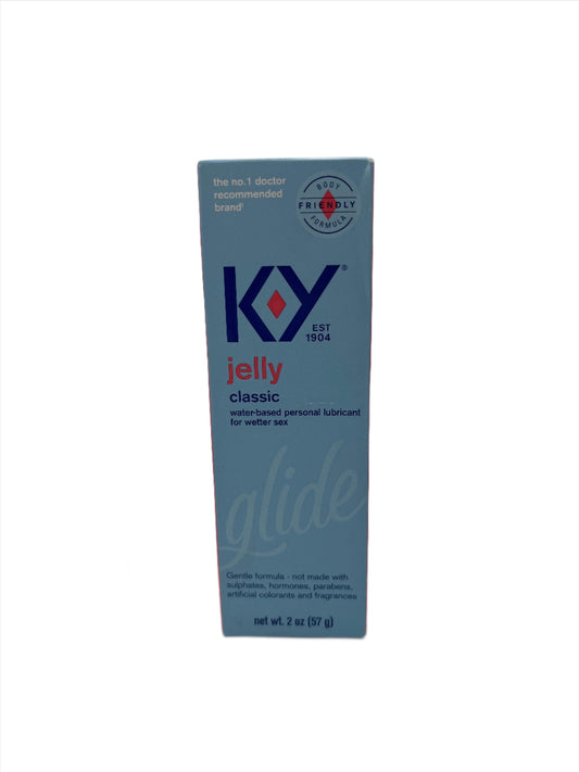 KY Jelly Classic- 2 oz bottle- Pack of 4 bottles