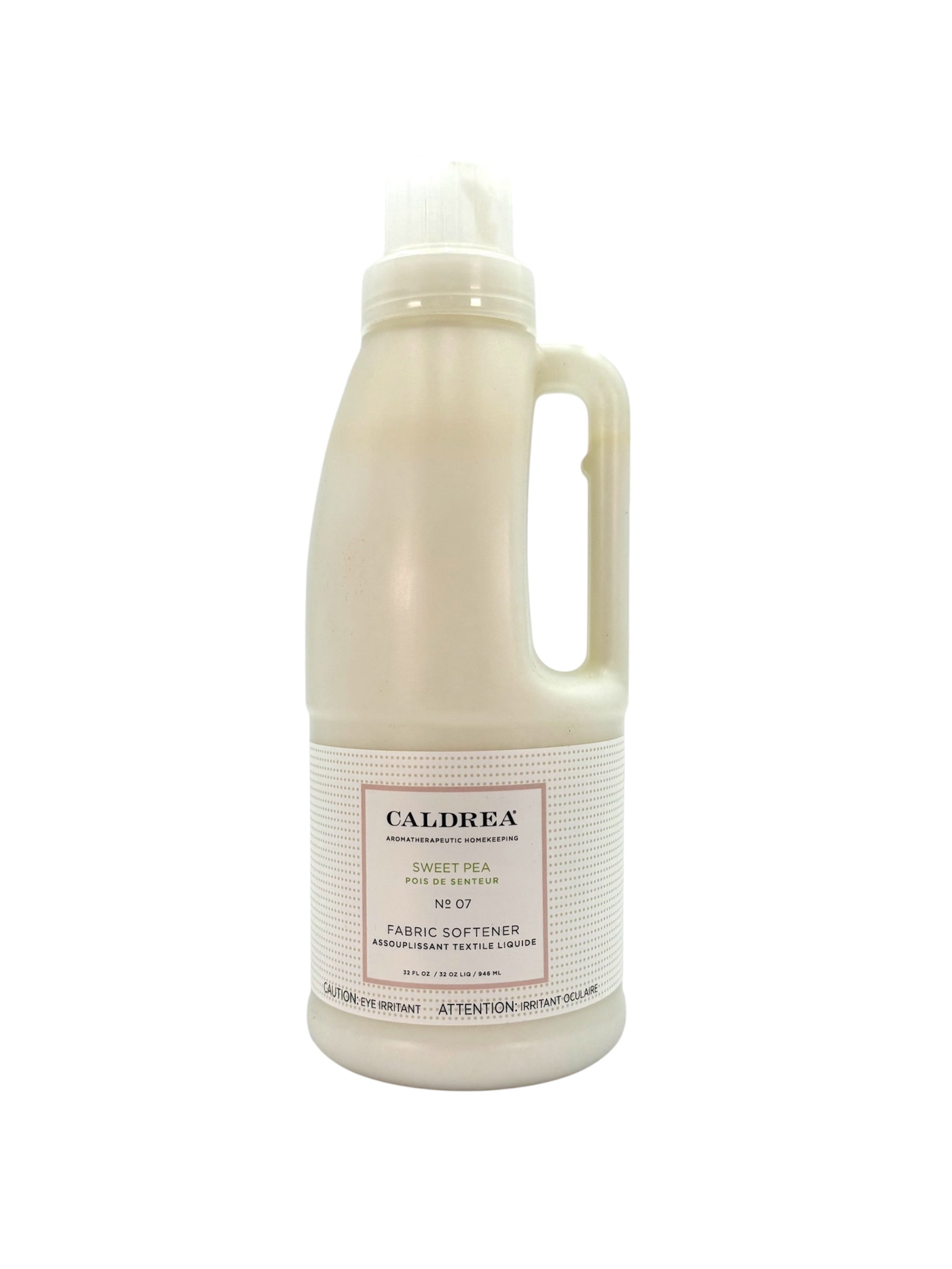 Fabric Softener, Caldrea Brand. Sweet Pea Scented.  32 oz bottle.