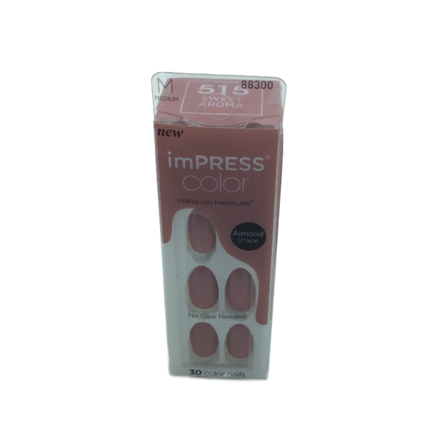 Nails - Press On and Glue On. Assorted brands. One pack of 30 nails. Assorted Colors and Styles.