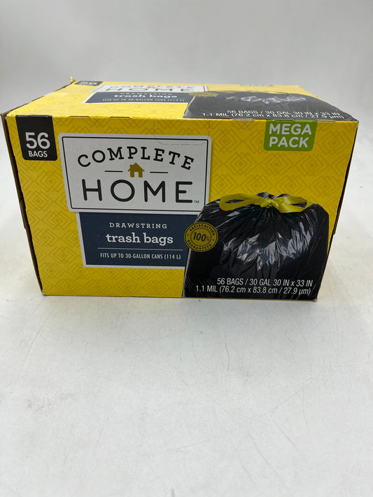 Complete Home Drawstring Trash Bags- 56 bag mega pack