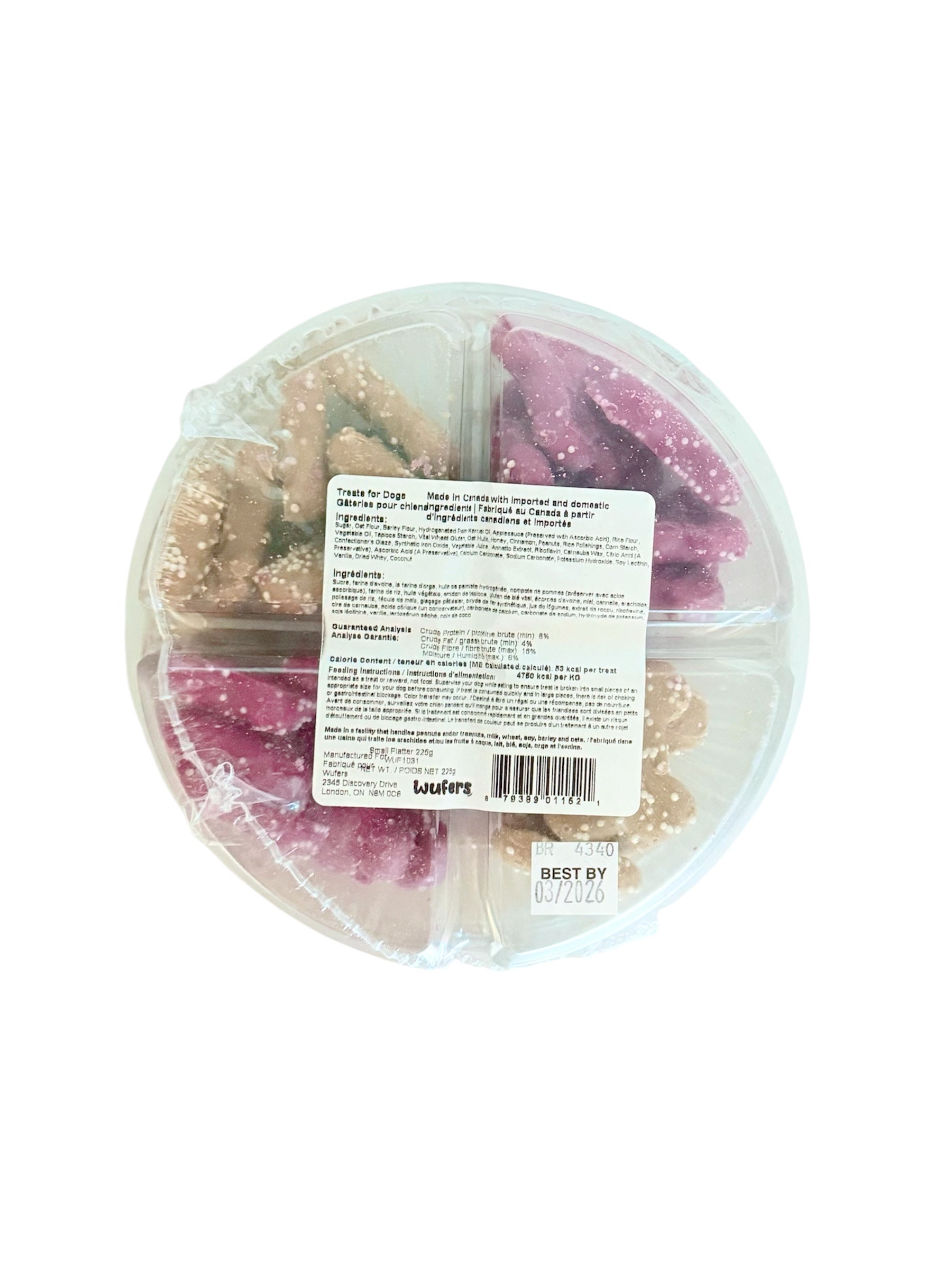 Wufers Gourmet Dog Treats - Platter of 24 Treats