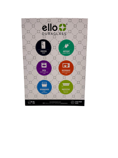 Ello 10pc Meal Prep Food Storage Container Set.  Case of 2 sets.