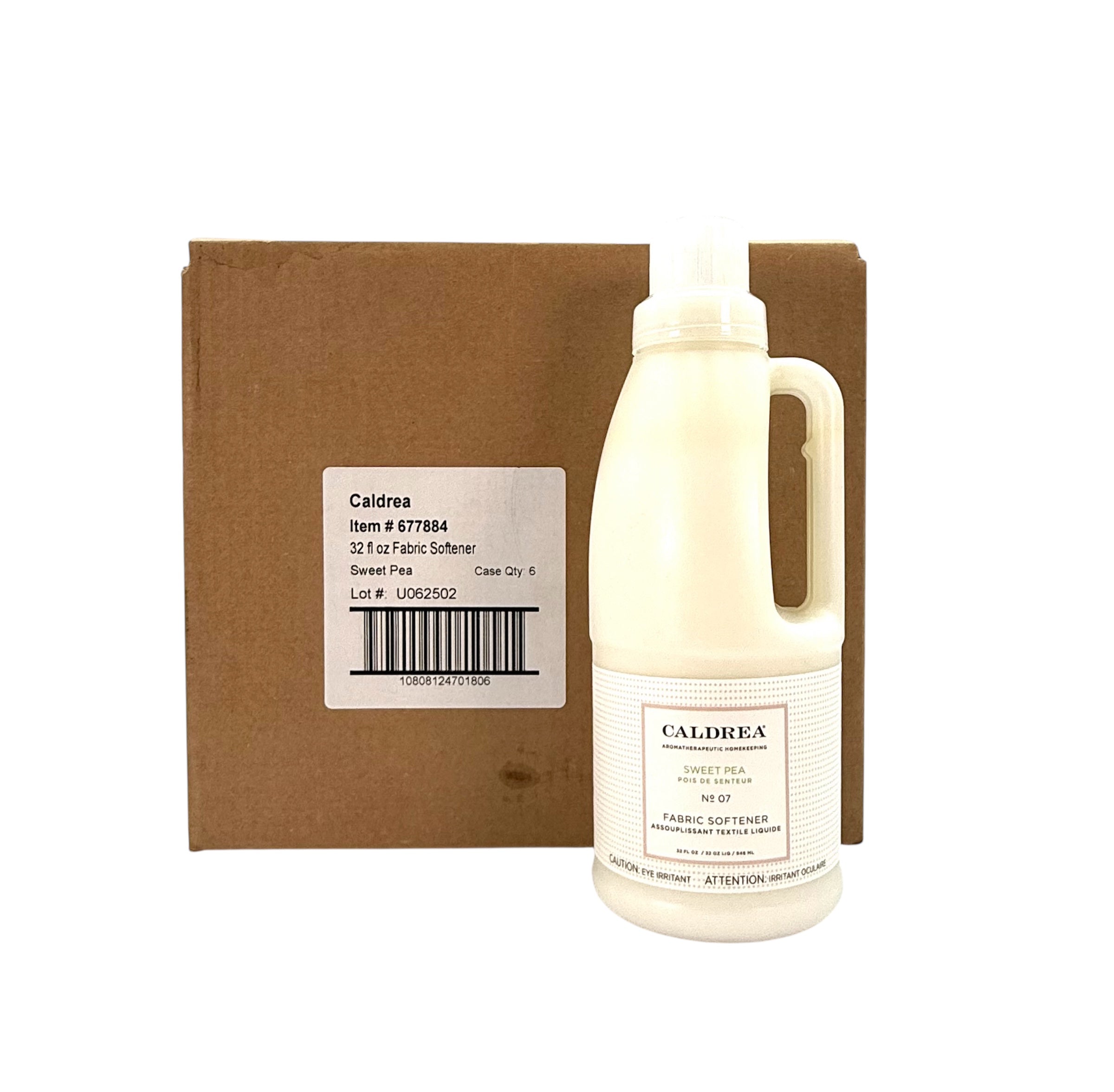 Fabric Softener, Caldrea Brand. Sweet Pea Scented.  32 oz bottle.