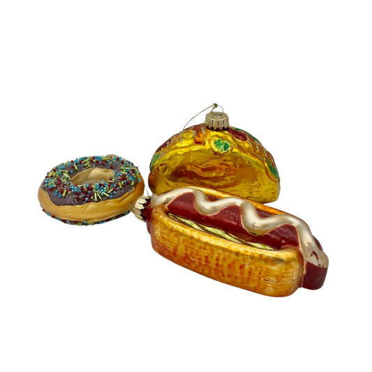 Holiday Ornaments, Assorted food-shaped, Each