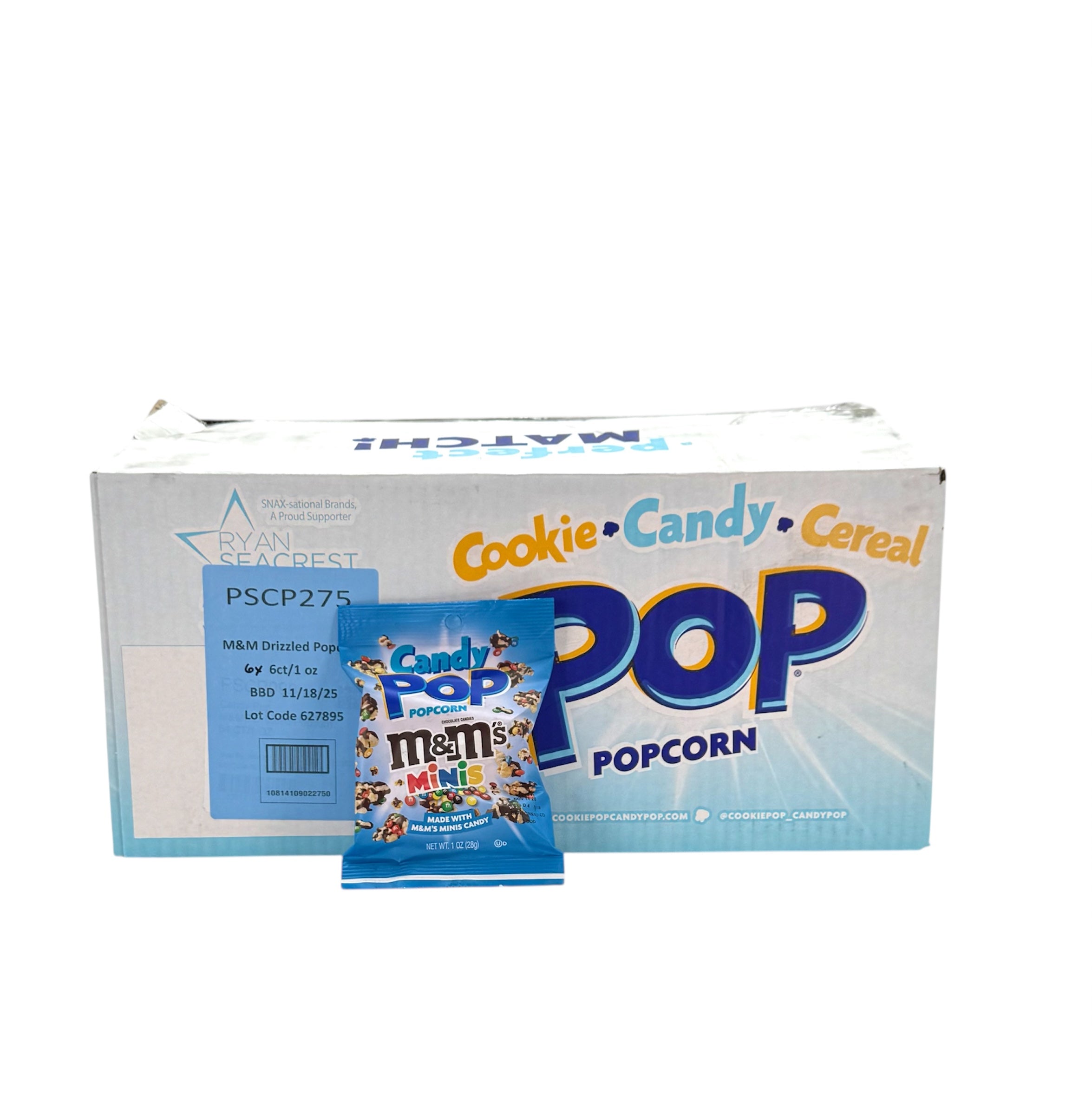 Candy Pop M&M's Minis Popcorn, 1 oz. Bag