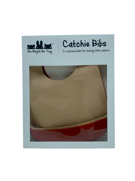 Catchie Bib Silicone Baby Bib- Pack of 2.