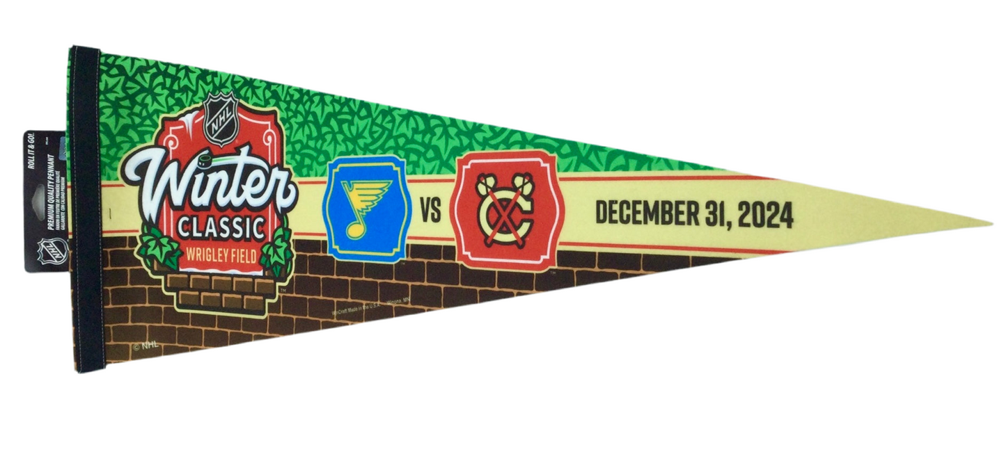 NHL Winter Classic Dueling Pennant