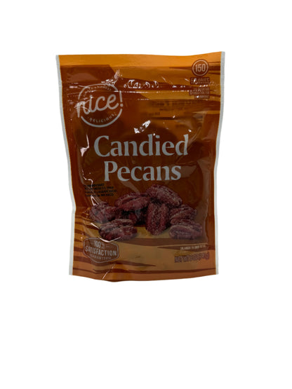 Nice! Candied Pecans - 5 oz bag.  Case of 12 bags.