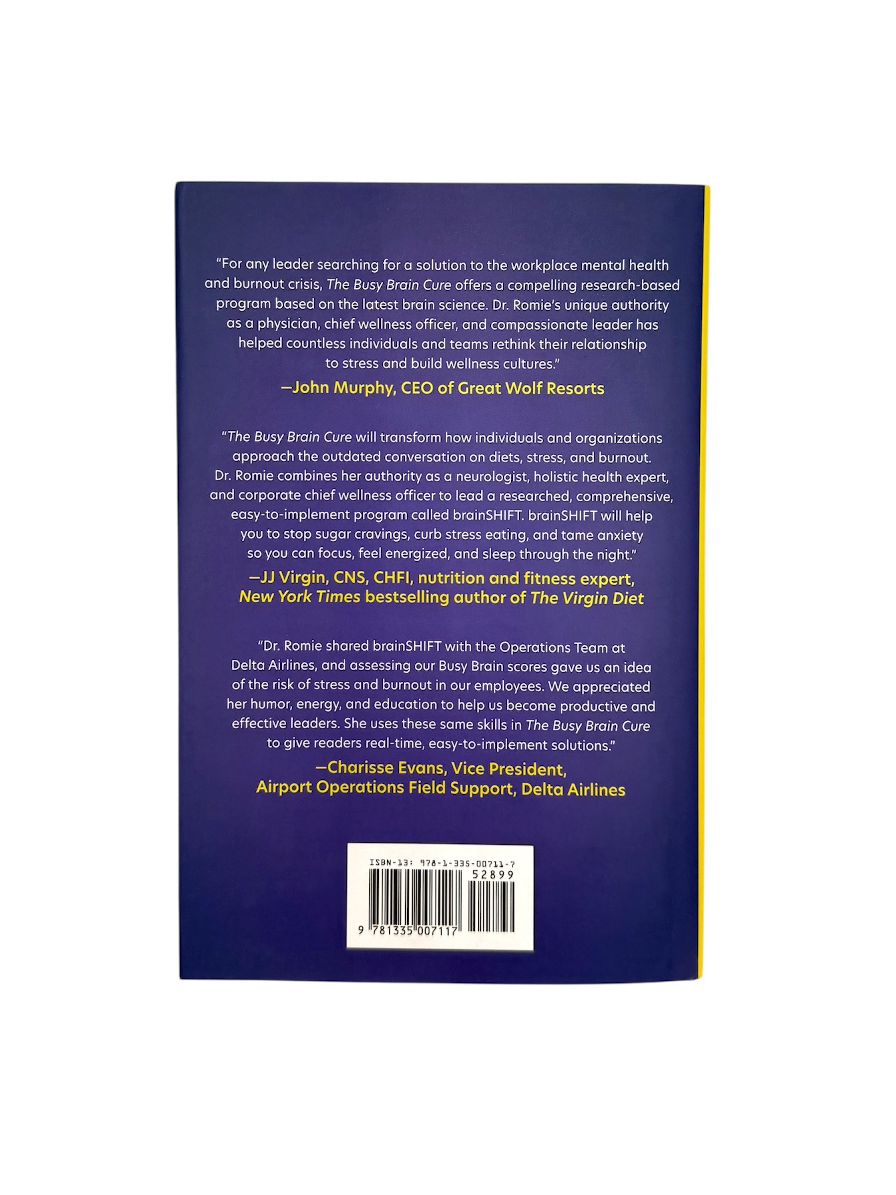 The Busy Brain Cure (Hardcover) - Signed by Author