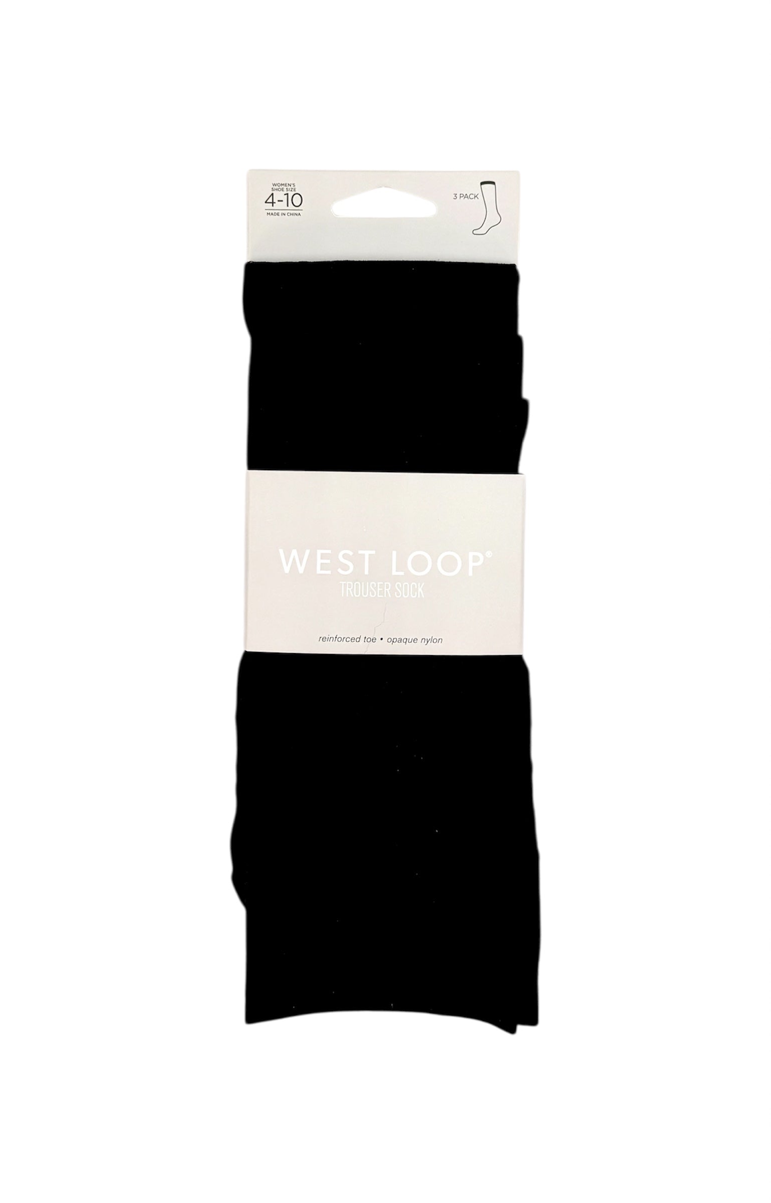 Women's Black Trouser Socks 3-Pack