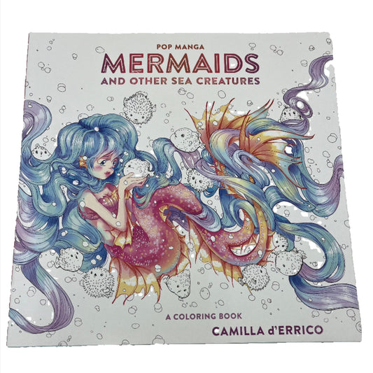 Coloring Book, Manga Mermaids and Other Sea Creatures