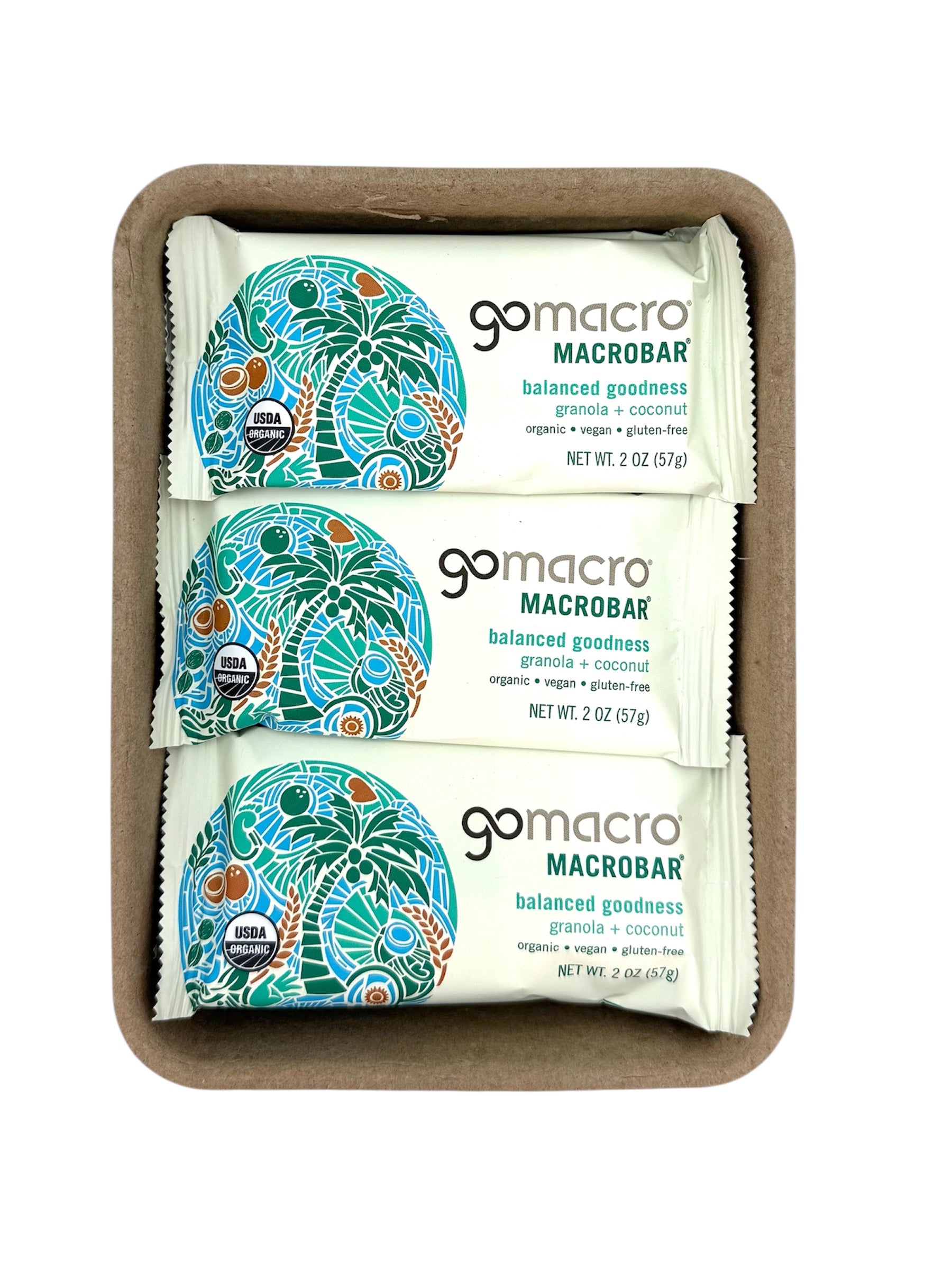 Protein Bar.  GoMacro Brand.  Pack of 12 bars.