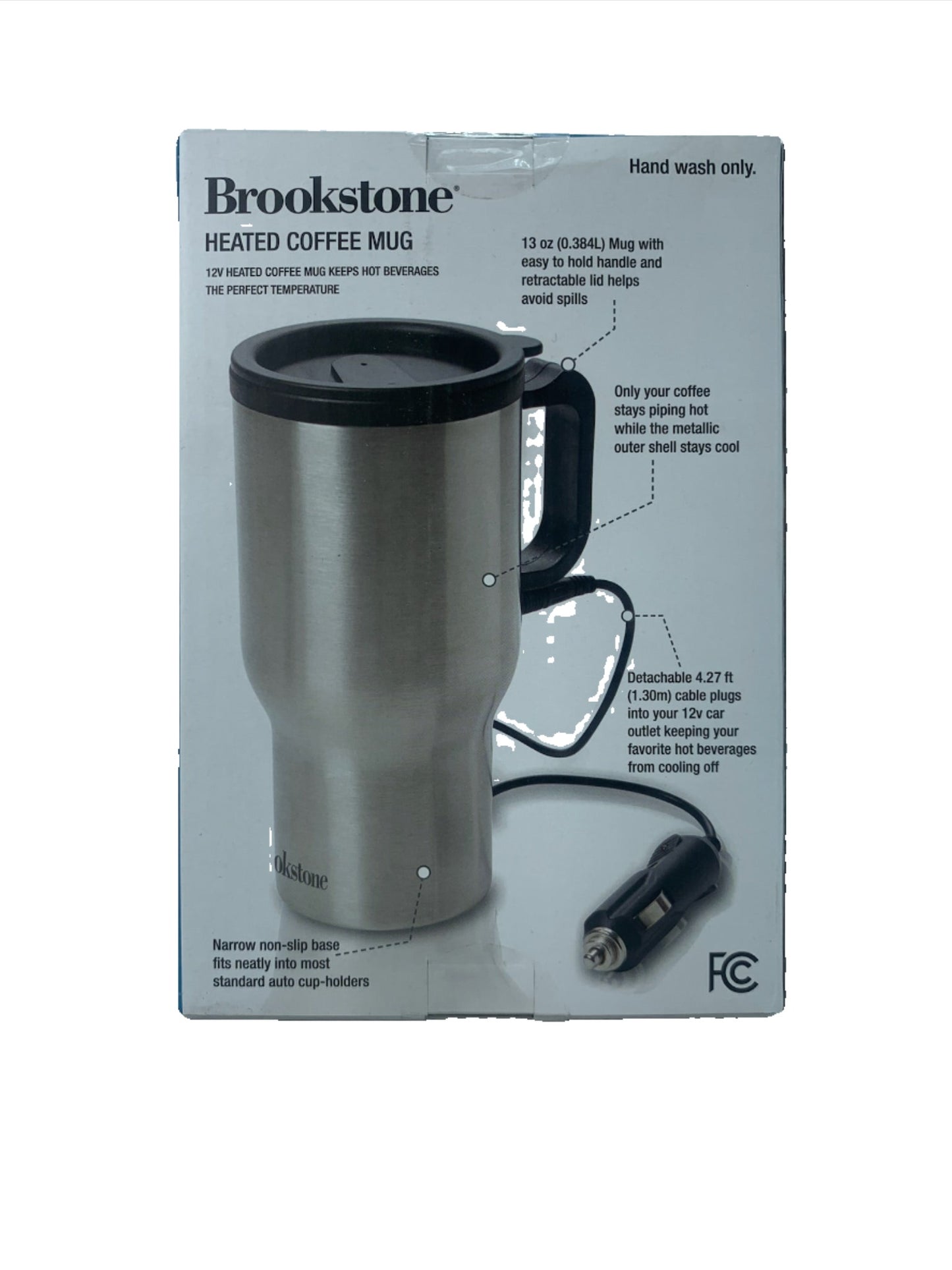 Heated Coffee Mug, Brookstone