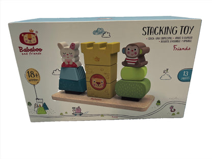 Wooden Stacking Game, Bababoo and Friends - Friends- case of 2 games