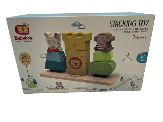 Wooden Stacking Game, Bababoo and Friends - Friends- case of 2 games