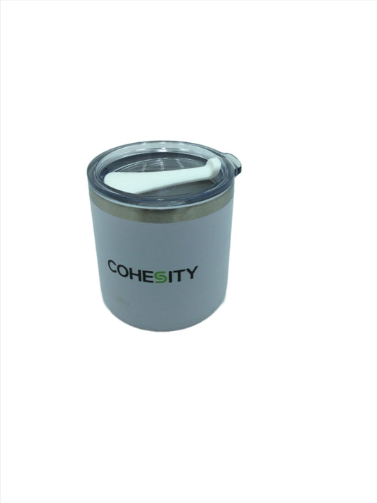 Drink Tumbler, 12 Oz Stainless Steel, Vacuum Insulated, Cohesity Branded
