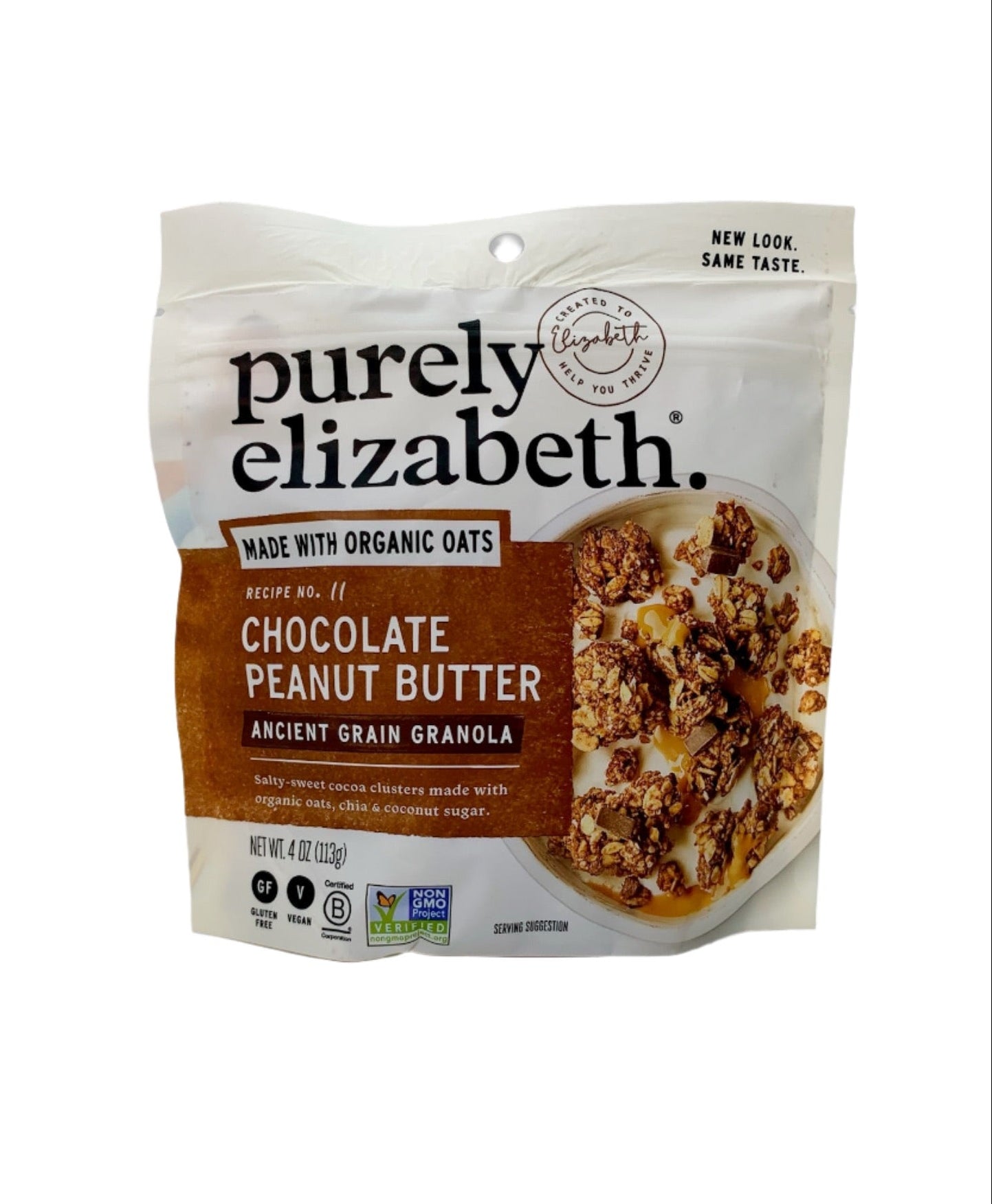 Chocolate Peanut Butter Granola, Purely Elizabeth