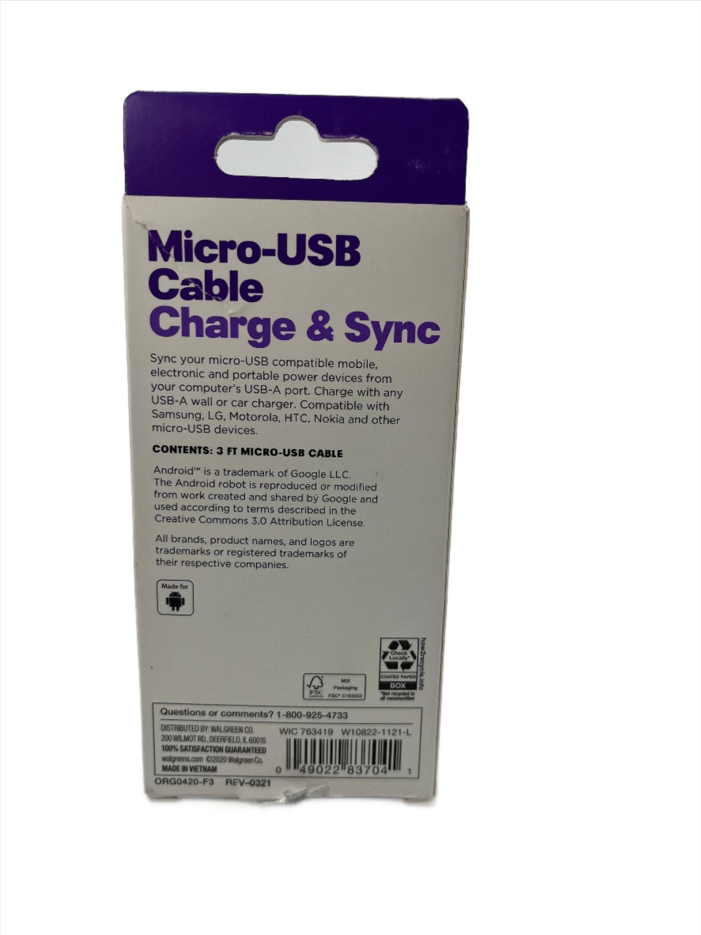 Phone & Electronics Charge & Sync Cords - Assorted brands & lengths