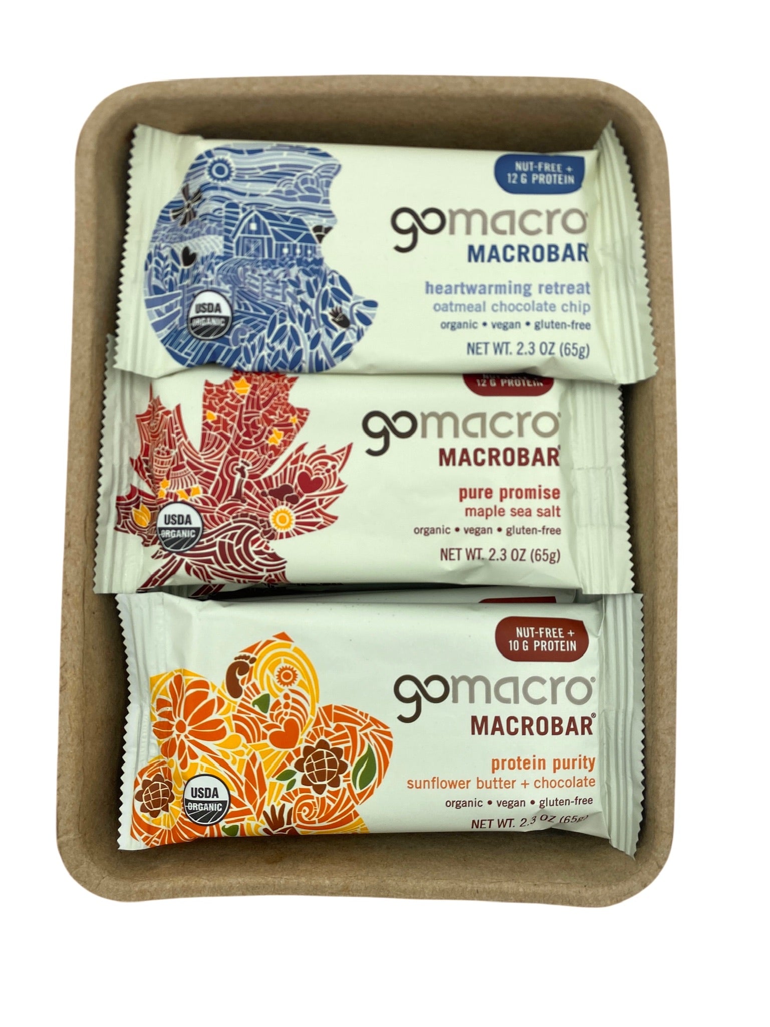 Protein Bars, Gluten Free, GoMacro Brand - Case of 144 Bars
