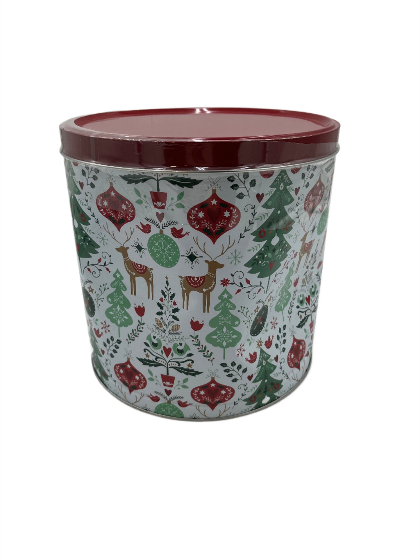 Holiday Branded Popcorn Tin- Assorted Designs