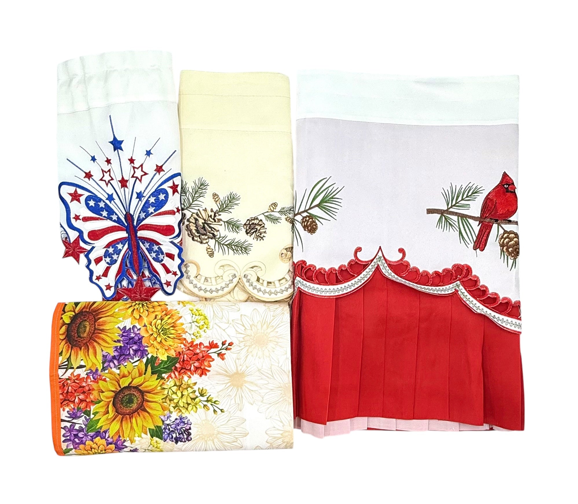 Window Valances, Assorted Sizes & Styles - Bag of At Least 5 Valances