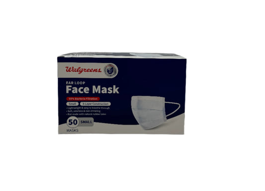 Walgreens Face Masks - Box of 50 masks.  Case of 20 boxes