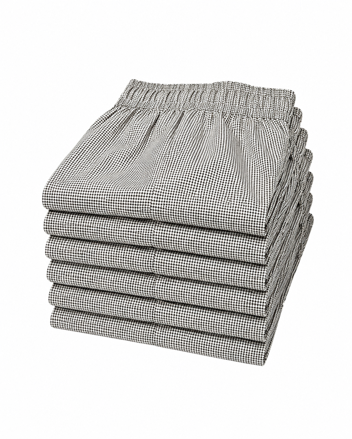 Black & White Checked Chef Pants, Baggy - Size 5XL, Bag of 6 Pairs