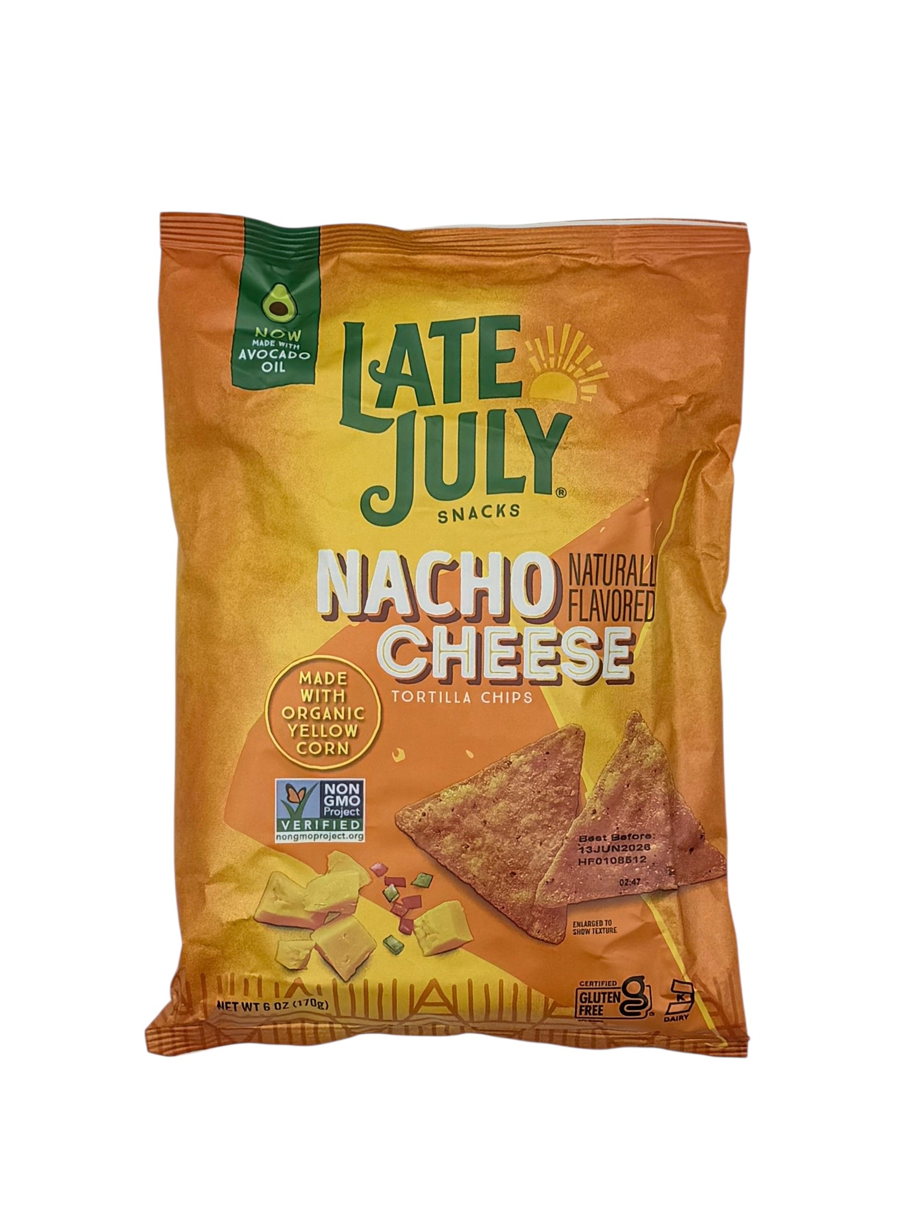 Nacho Cheese Tortilla Chips, Late July Brand - 6 oz. Bag