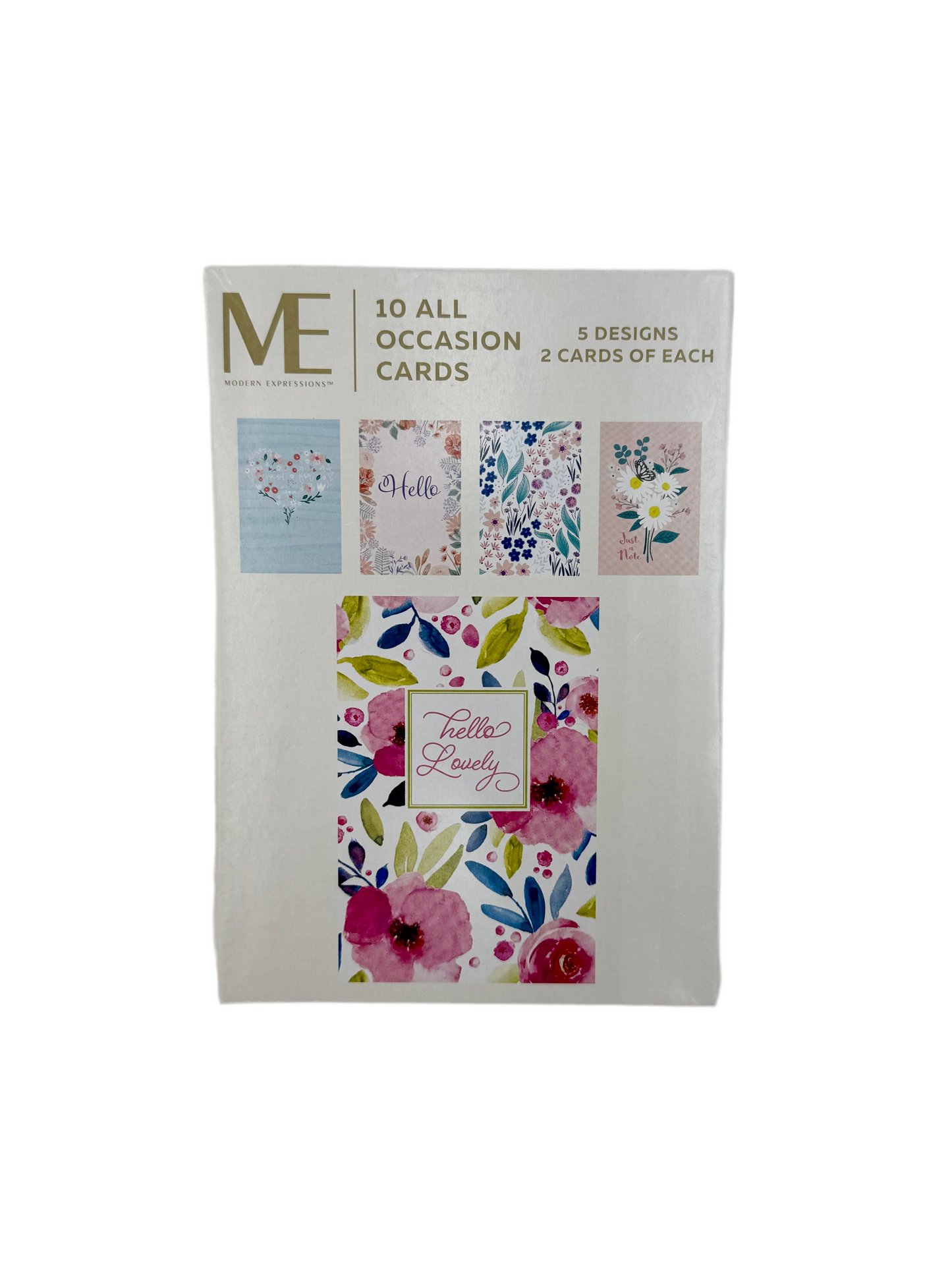 Modern Expressions Box of 10 Cards - Assorted occasions