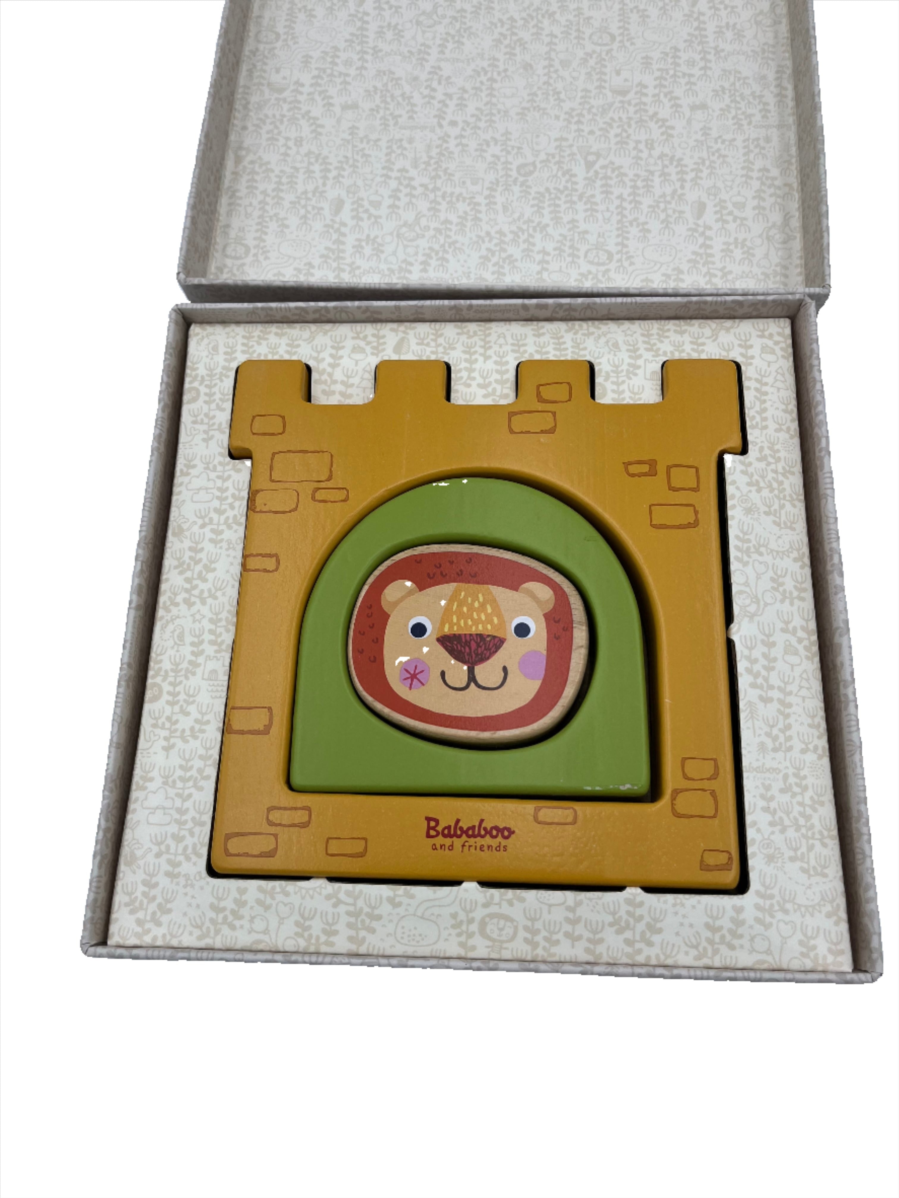 Wooden Puzzles, Bababoo and Friends My First Puzzle - case of 4