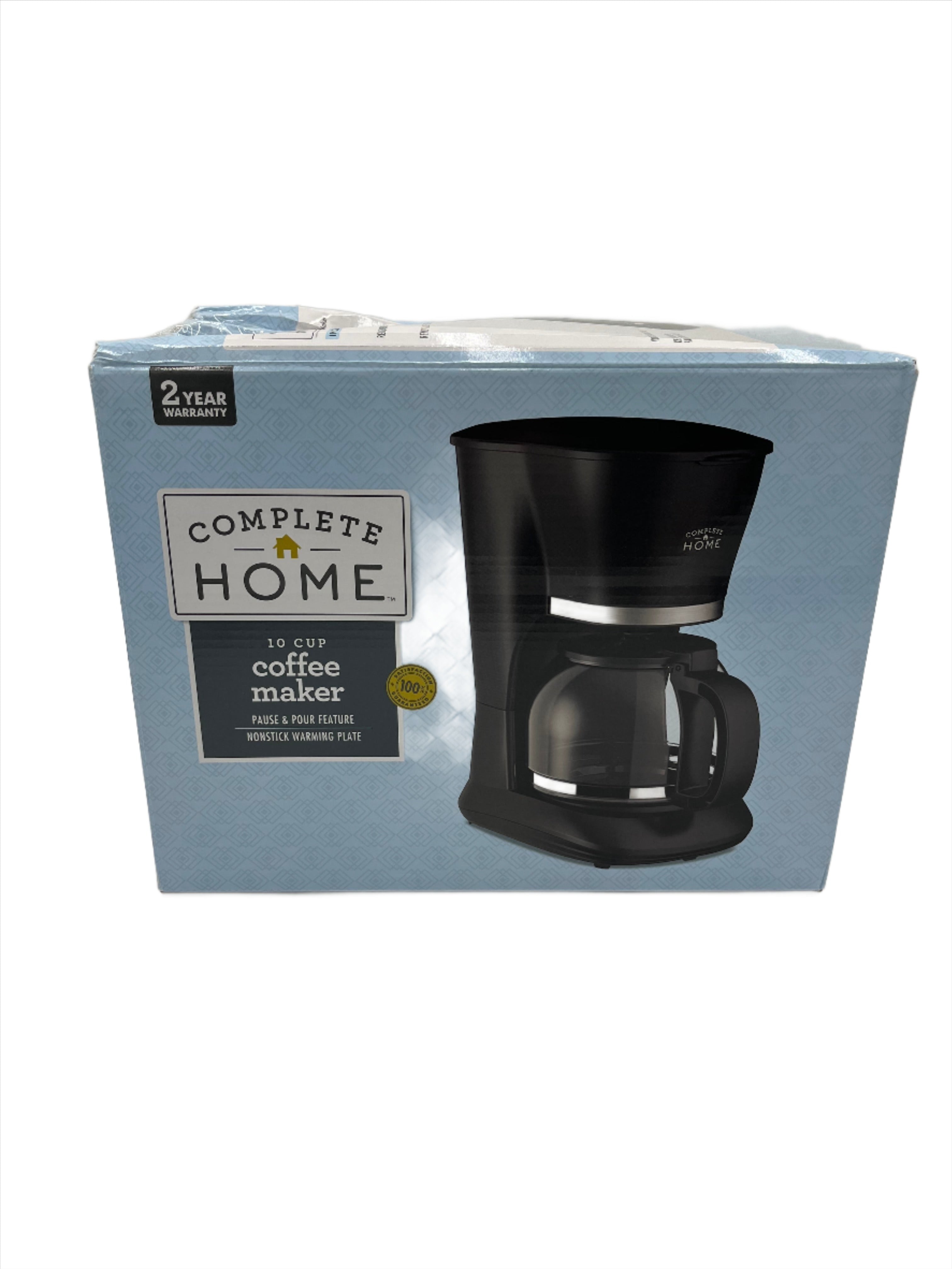 10 Cup Coffee Maker, Complete Home Brand