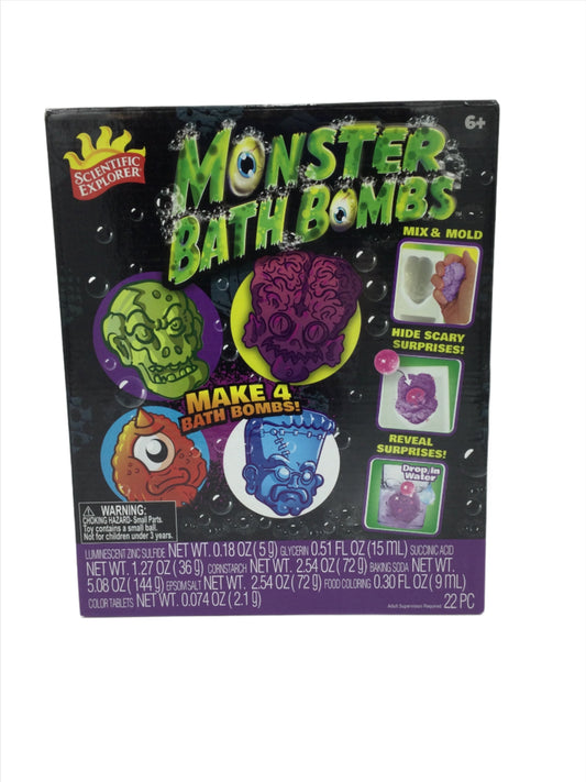 Educational Kit, Scientific Explorer Monster Bath Bombs Kit
