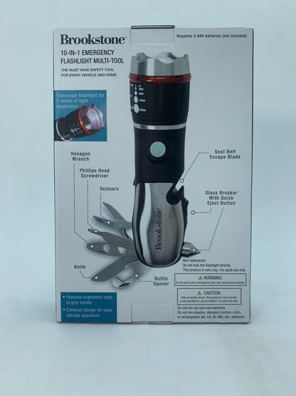 10-in-1 Emergency Flashlight Multi-Tool, Brookstone