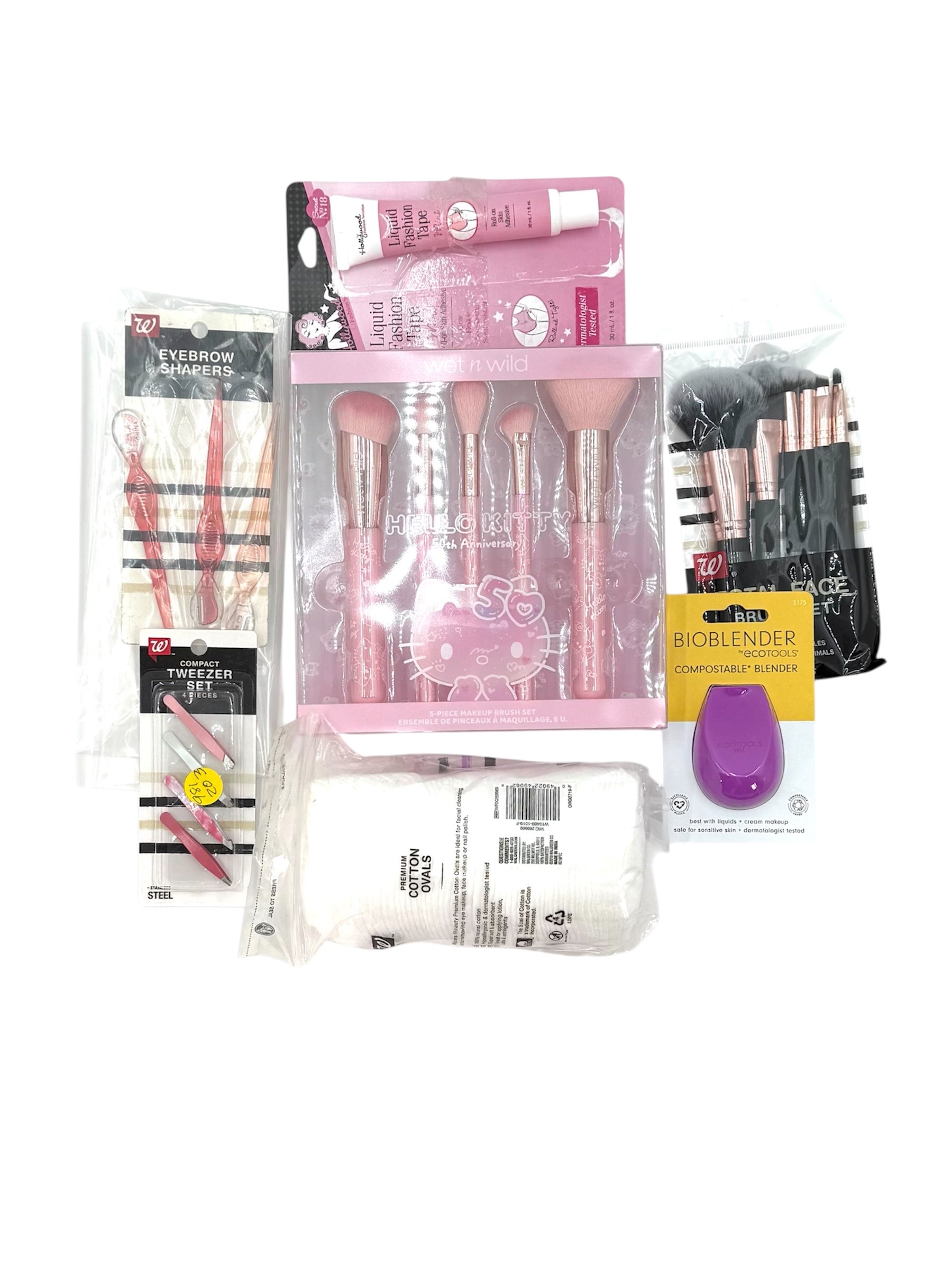 Cosmetic Tools - Bag of 7 Assorted Items