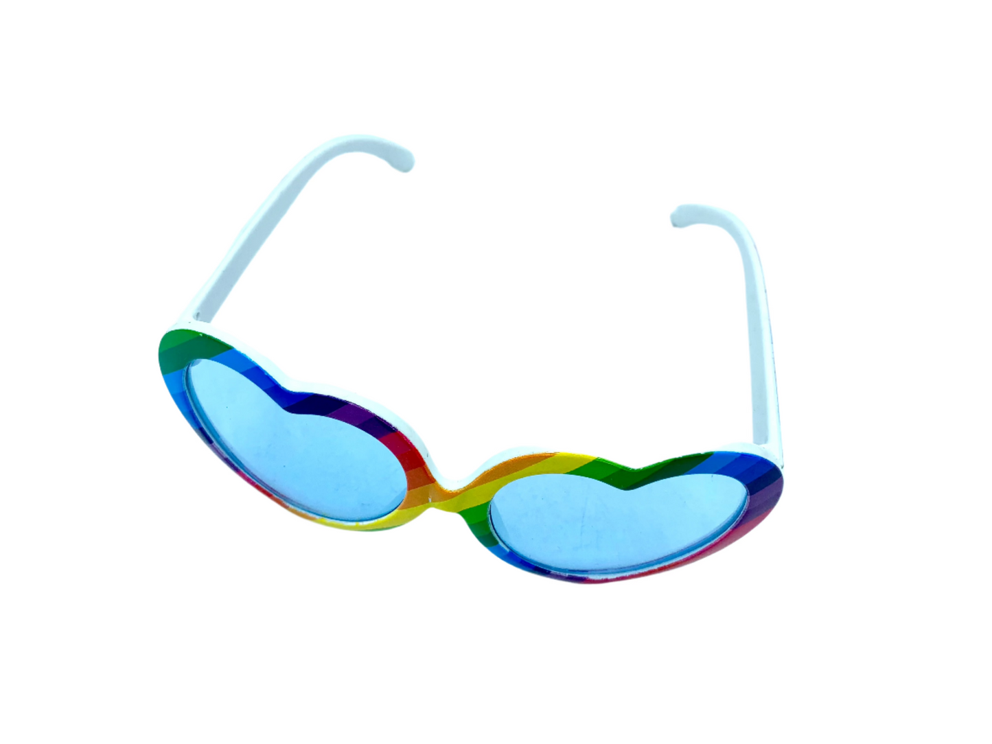 Rainbow Heart Novelty Glasses