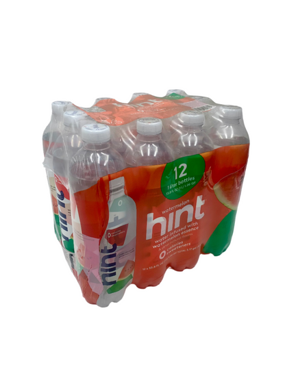 Hint Flavored Water- 1 liter bottle- Case of 12 bottles