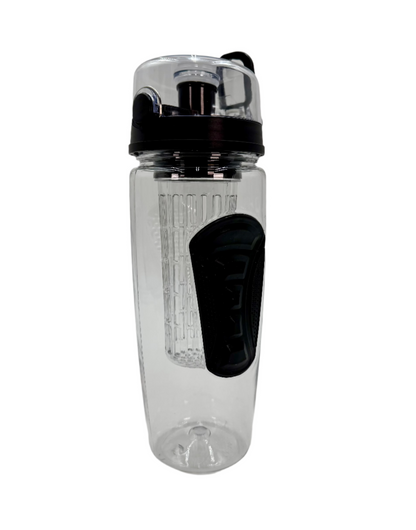 Fruit Infuser Water Bottle 32oz size.  Assorted black and green.