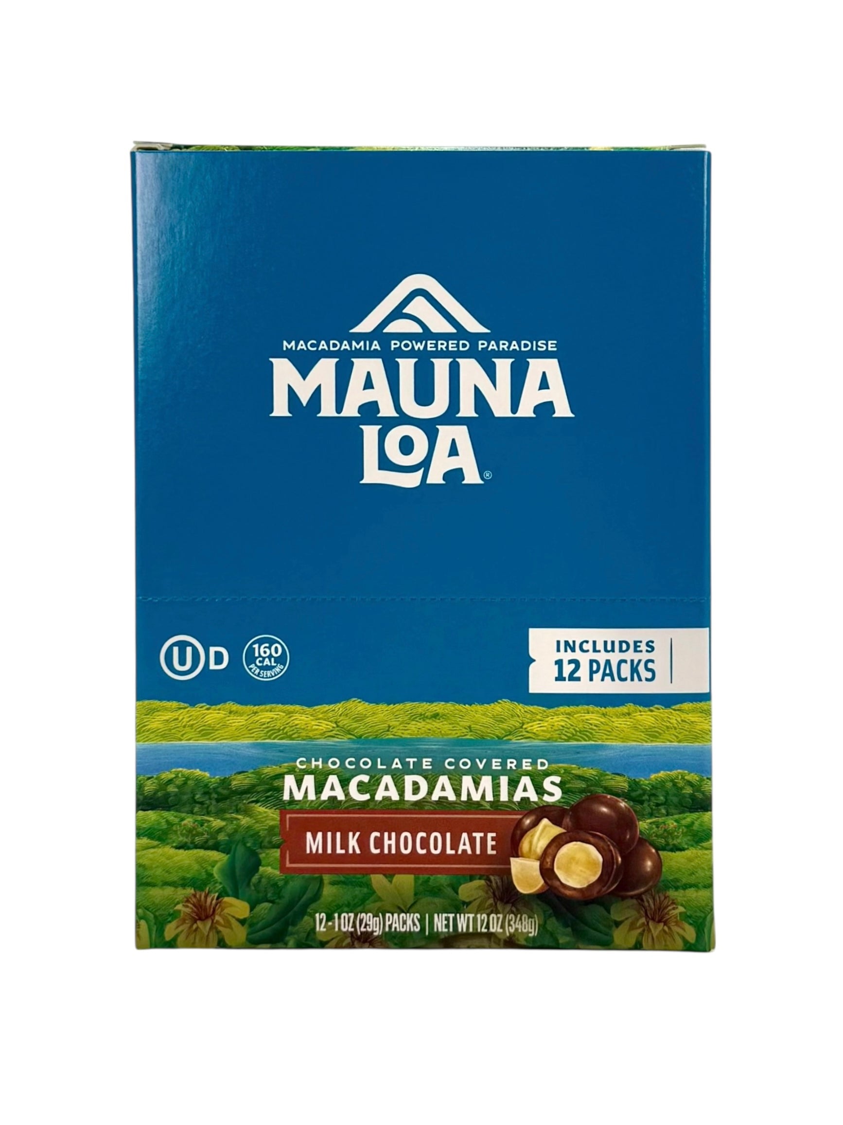 Mauna Loa Chocolate Covered Macadamia Nuts, Case of 144 1-oz. Packs