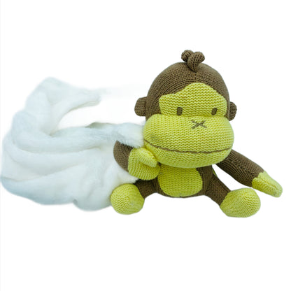 Baby Blanket with attached Monkey- Bag of 10