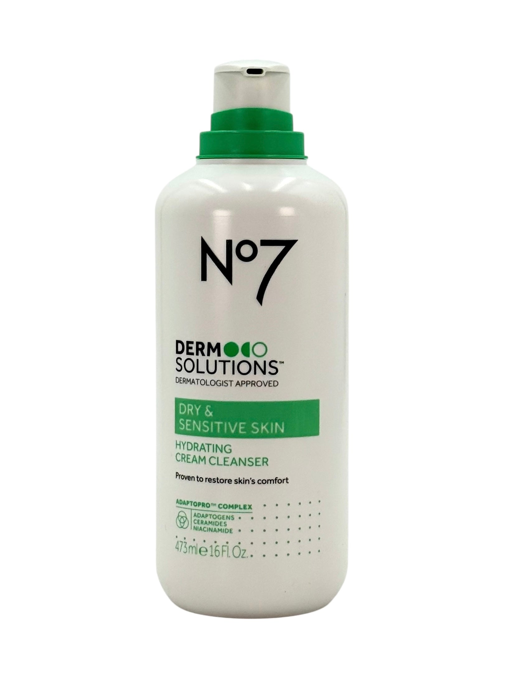 No7 Derm Solutions Hydrating Cream Cleanser, 16 fl. oz.