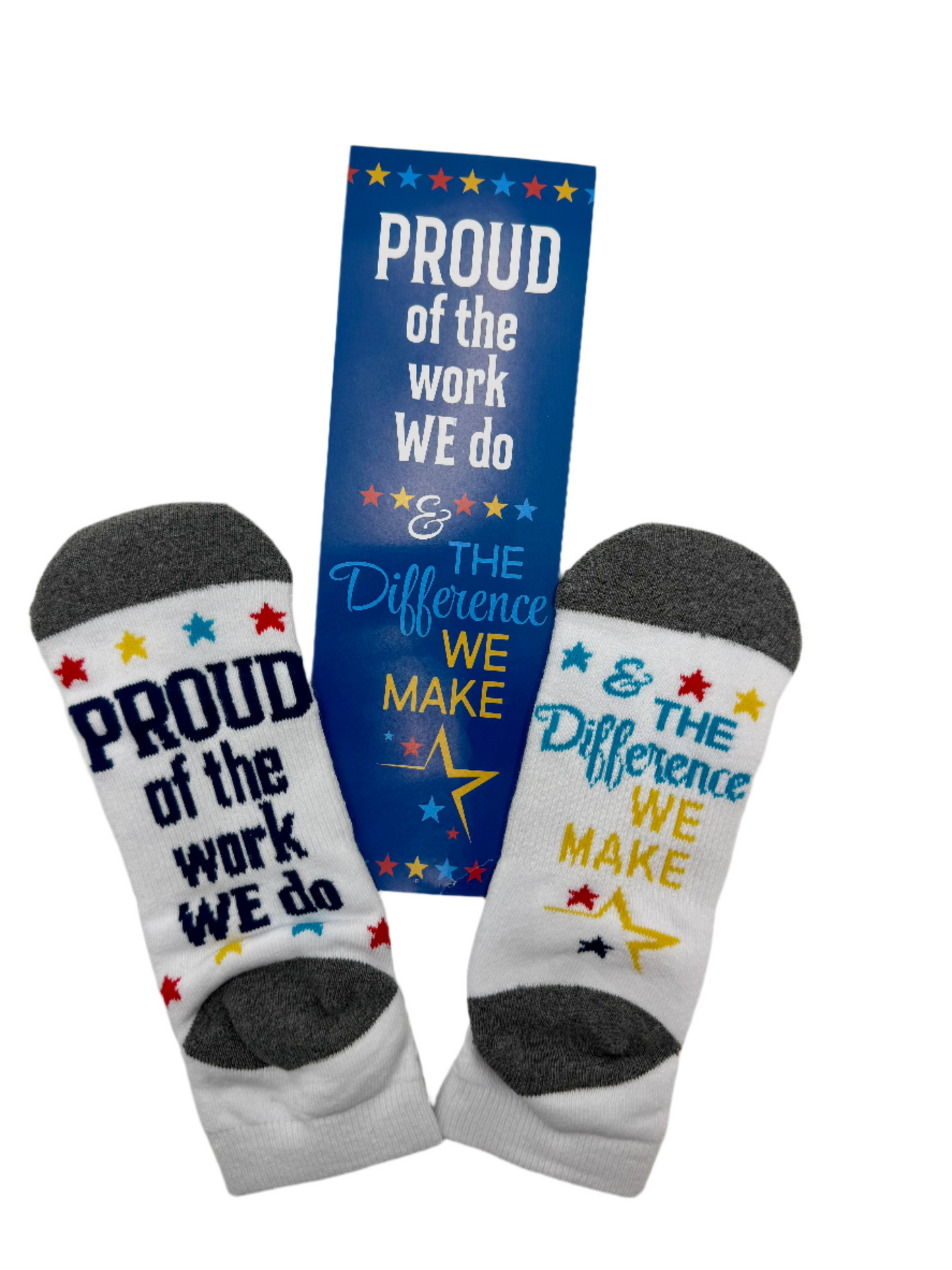 Appreciation Socks.  Assorted designs.  Pack of 4 pairs.