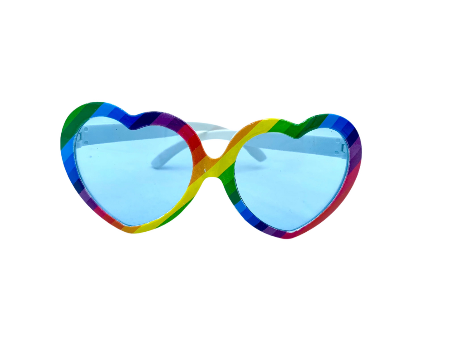 Rainbow Heart Novelty Glasses