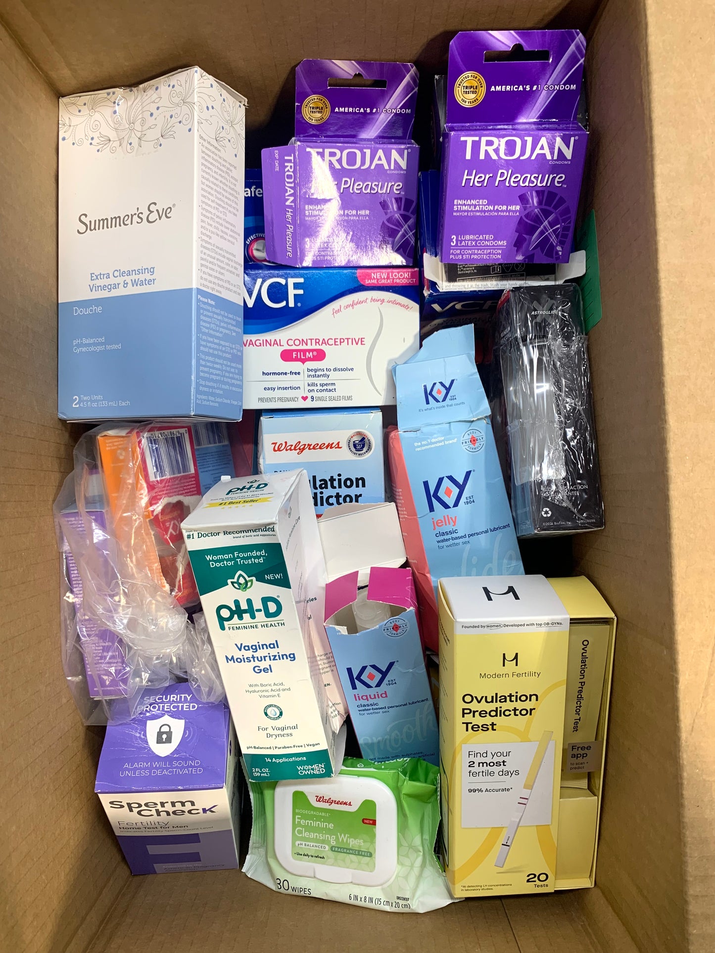 Feminine Care, Family Planning and Sexual Wellness: Assorted Box