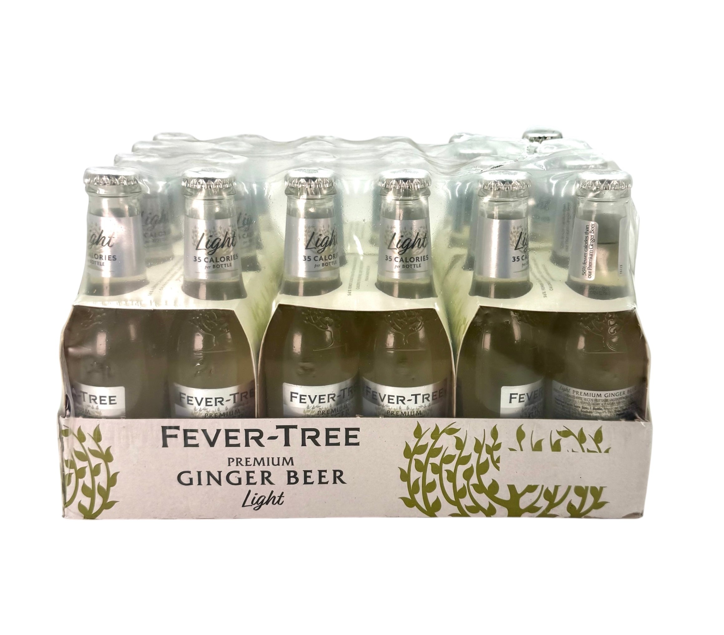 Fever-Tree Premium Light Ginger Beer, 6.8 oz. Bottle - Case of 24 Bottles