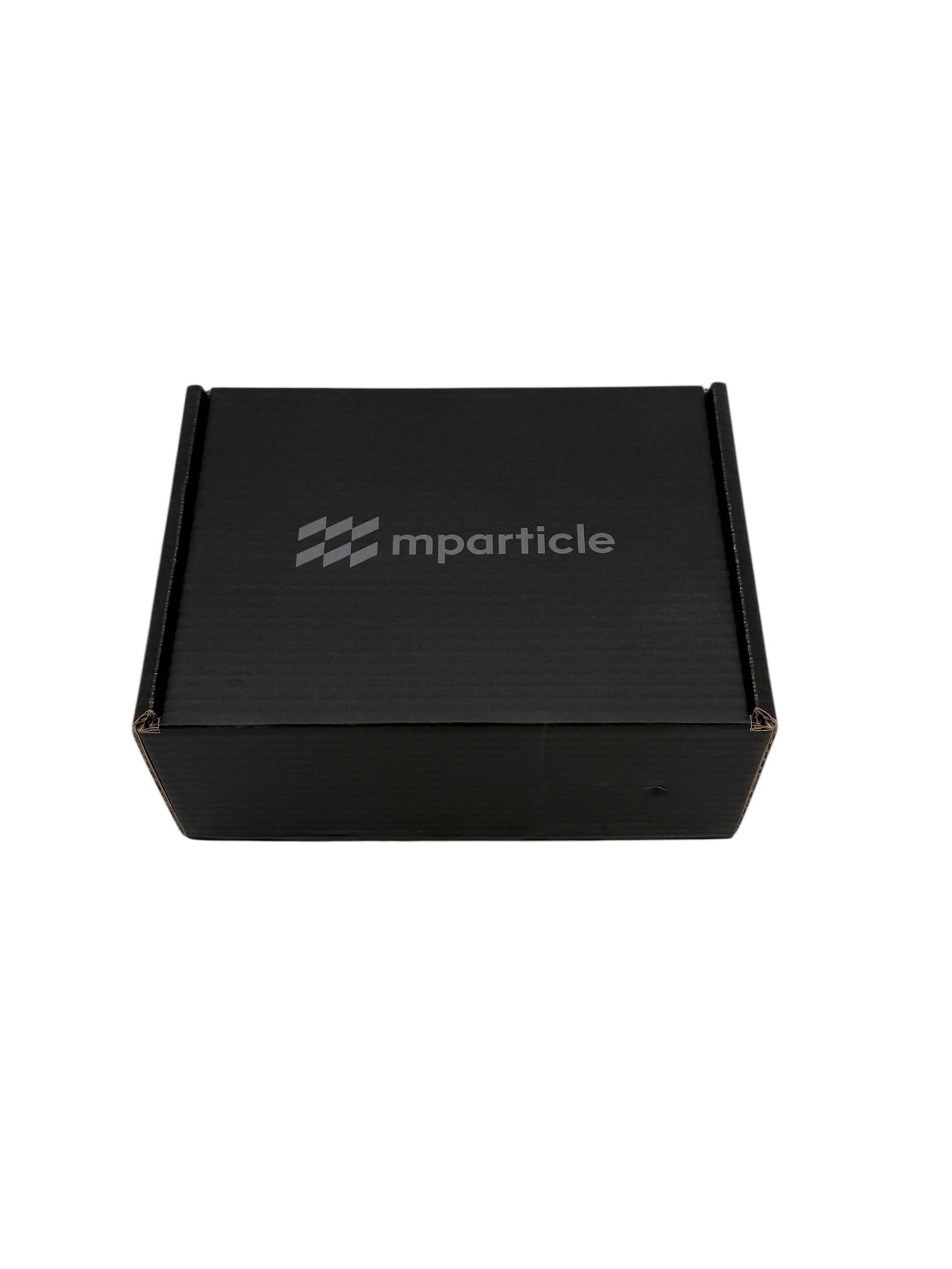 Flat-Pack Black Boxes, 8" x 11" x 4" - Bundle of 10 Boxes, mparticle Branded
