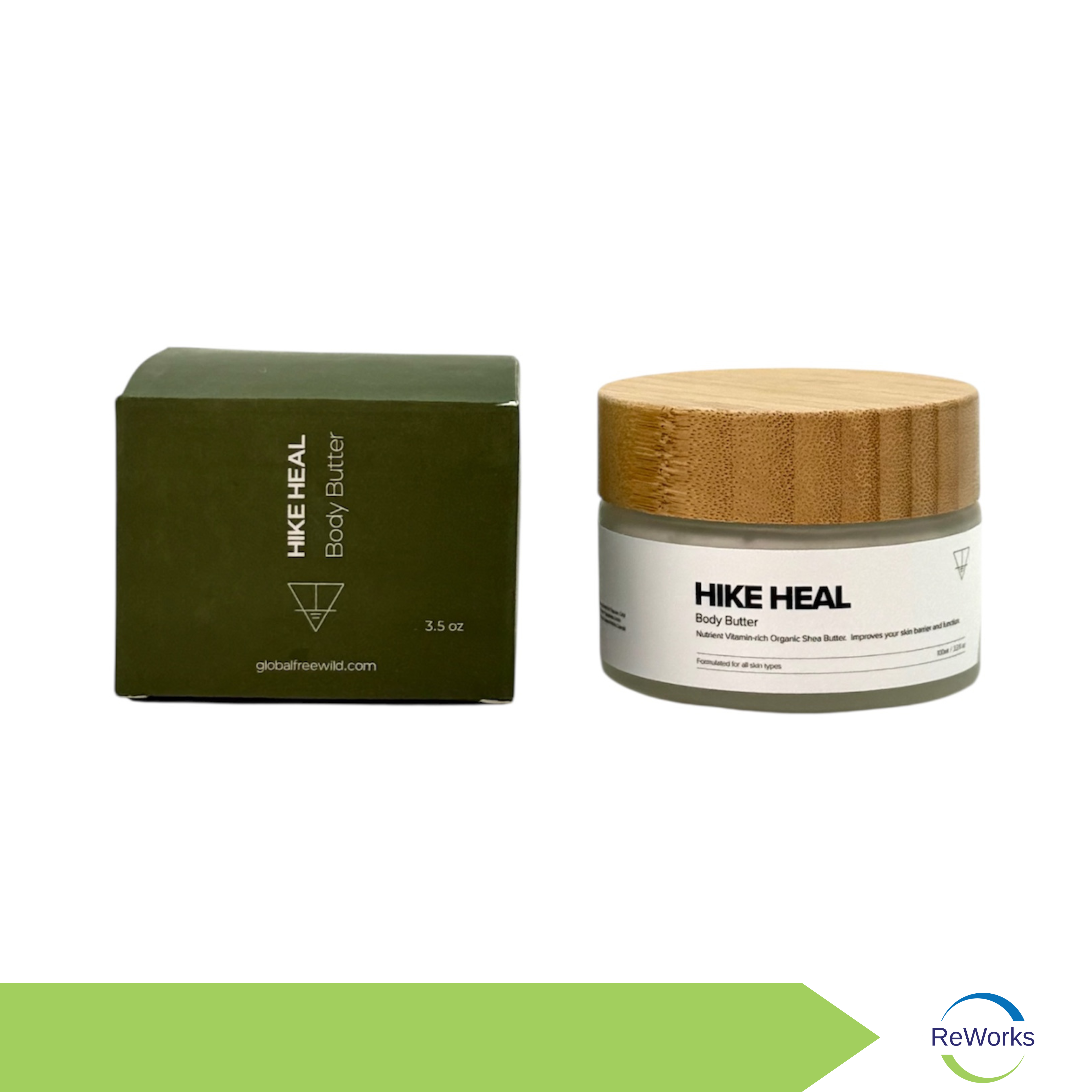 Hike Heal Body Butter, 3.5 oz. Jar, Case of 6 Jars