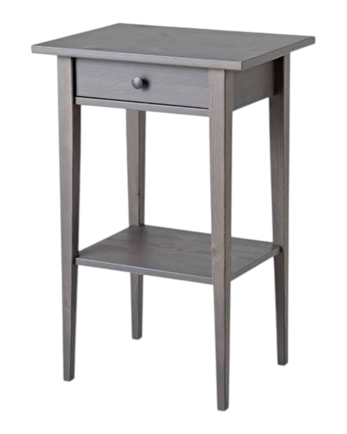 Nightstand / End Table, Dark Gray - IKEA Hemnes