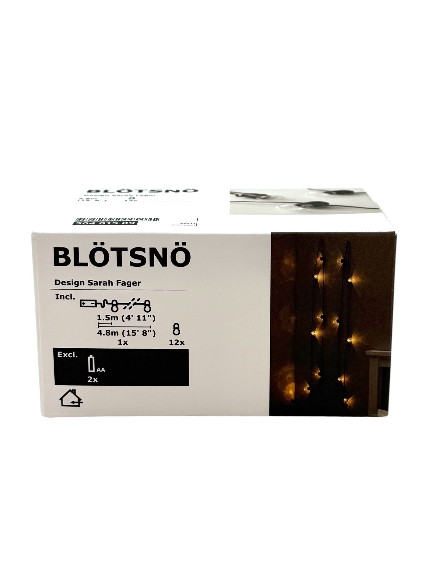 Clear Indoor LED String Lights, Battery Operated - IKEA Blötsnö