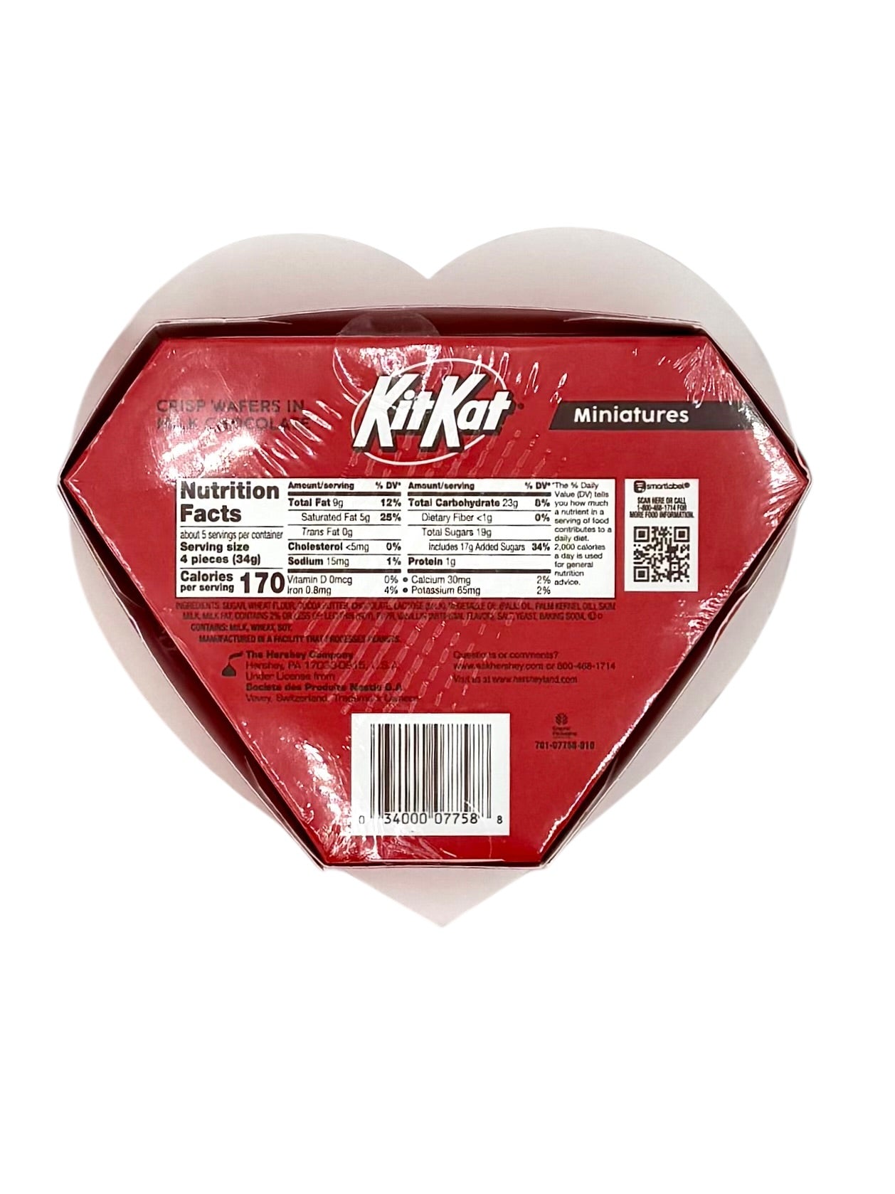 Kit Kat Miniatures, 6.4 oz. Heart-Shaped Package