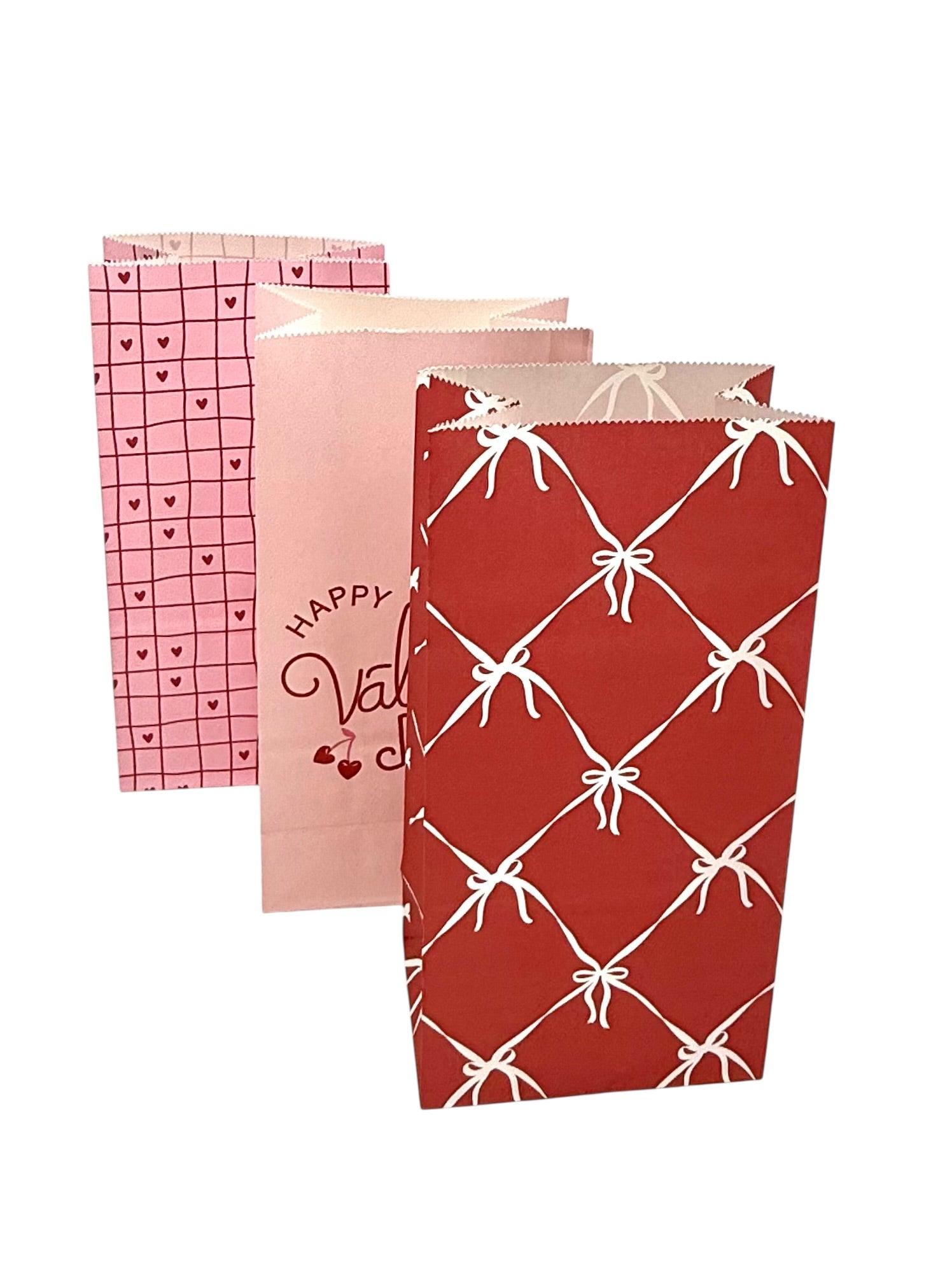 Favor Sack Bags, Bow, Heart & Valentine Set - Pack of 72 Bags